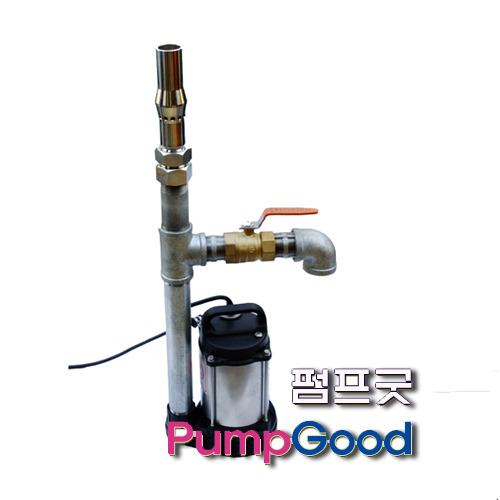 1마력수중펌프+히드라노즐(32A)+배관(히드라분수세/(대형,실외,연못,정원)분수/펌프전선연장 옵션선택