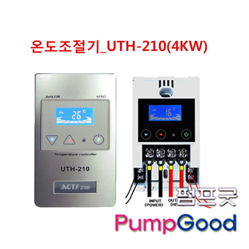 온도조절기/UTH-260(4KW)/터치용 0~80도/디지털온도조절기/히팅케이블용 온도조절기/타이머설정
